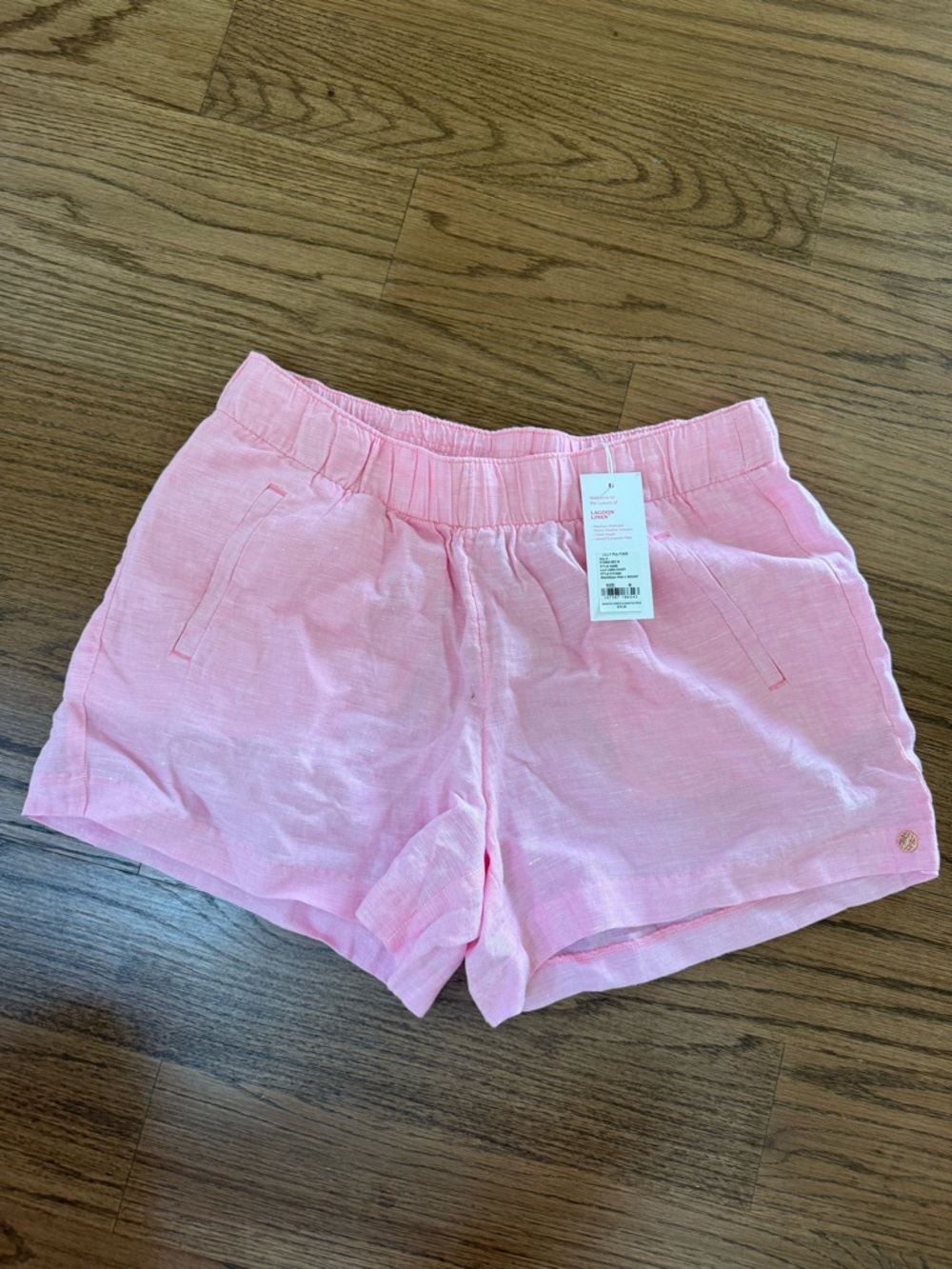 Lilly Pulitzer Pink Elastic-Waist Shorts
